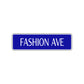 Fashion Ave Road Aluminum Metal Novelty Street Plate Sign Wall Gift Decor