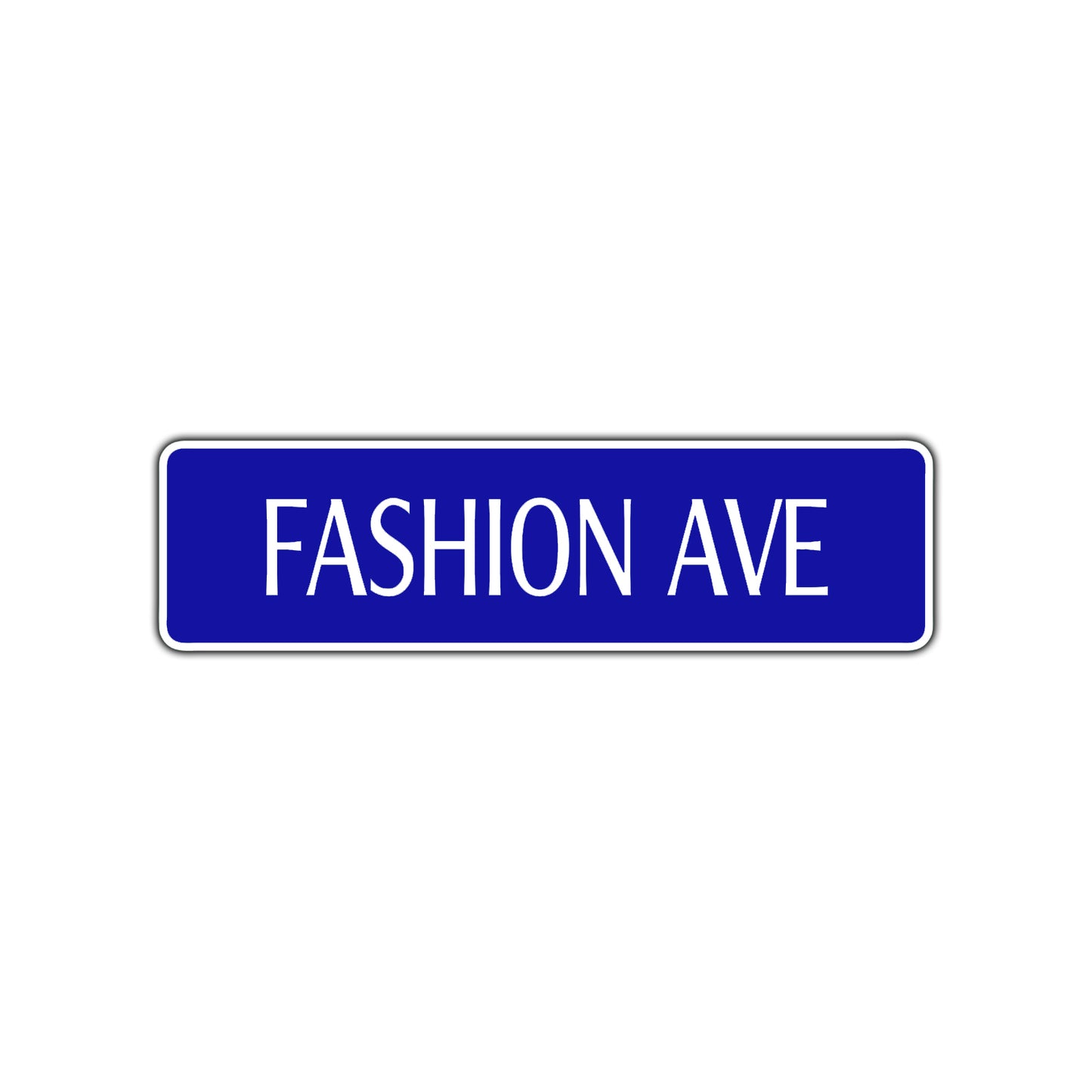Fashion Ave Road Aluminum Metal Novelty Street Plate Sign Wall Gift Decor