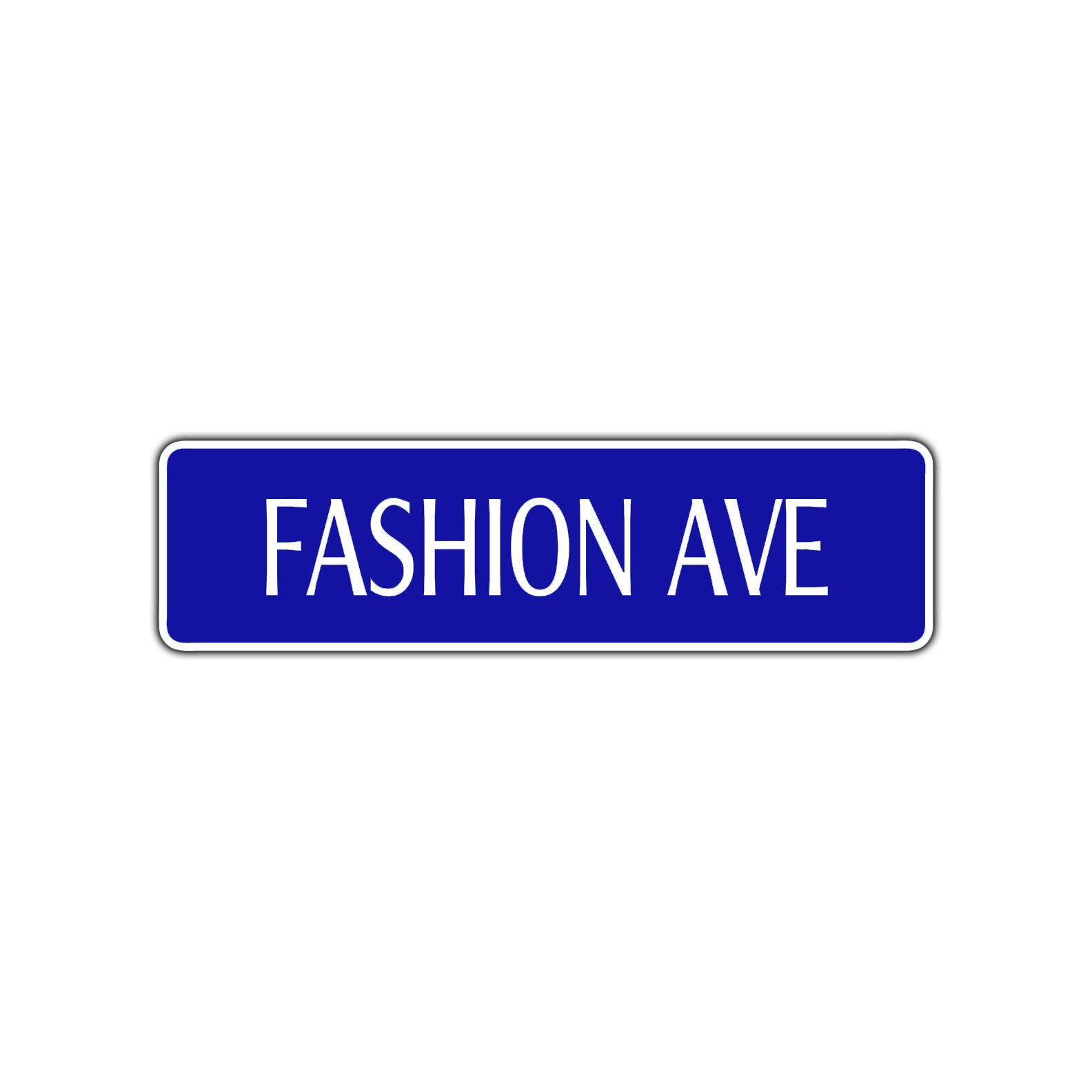Fashion Ave Road Aluminum Metal Novelty Street Plate Sign Wall Gift Decor