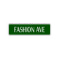 Fashion Ave Road Aluminum Metal Novelty Street Plate Sign Wall Gift Decor