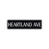 Heartland Avenue Road Aluminum Metal Novelty Street Plate Sign Wall Gift Decor