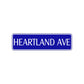 Heartland Avenue Road Aluminum Metal Novelty Street Plate Sign Wall Gift Decor