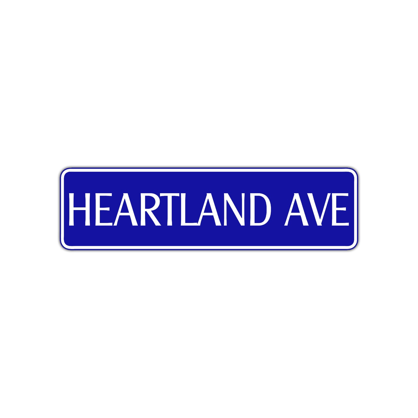 Heartland Avenue Road Aluminum Metal Novelty Street Plate Sign Wall Gift Decor