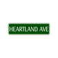 Heartland Avenue Road Aluminum Metal Novelty Street Plate Sign Wall Gift Decor