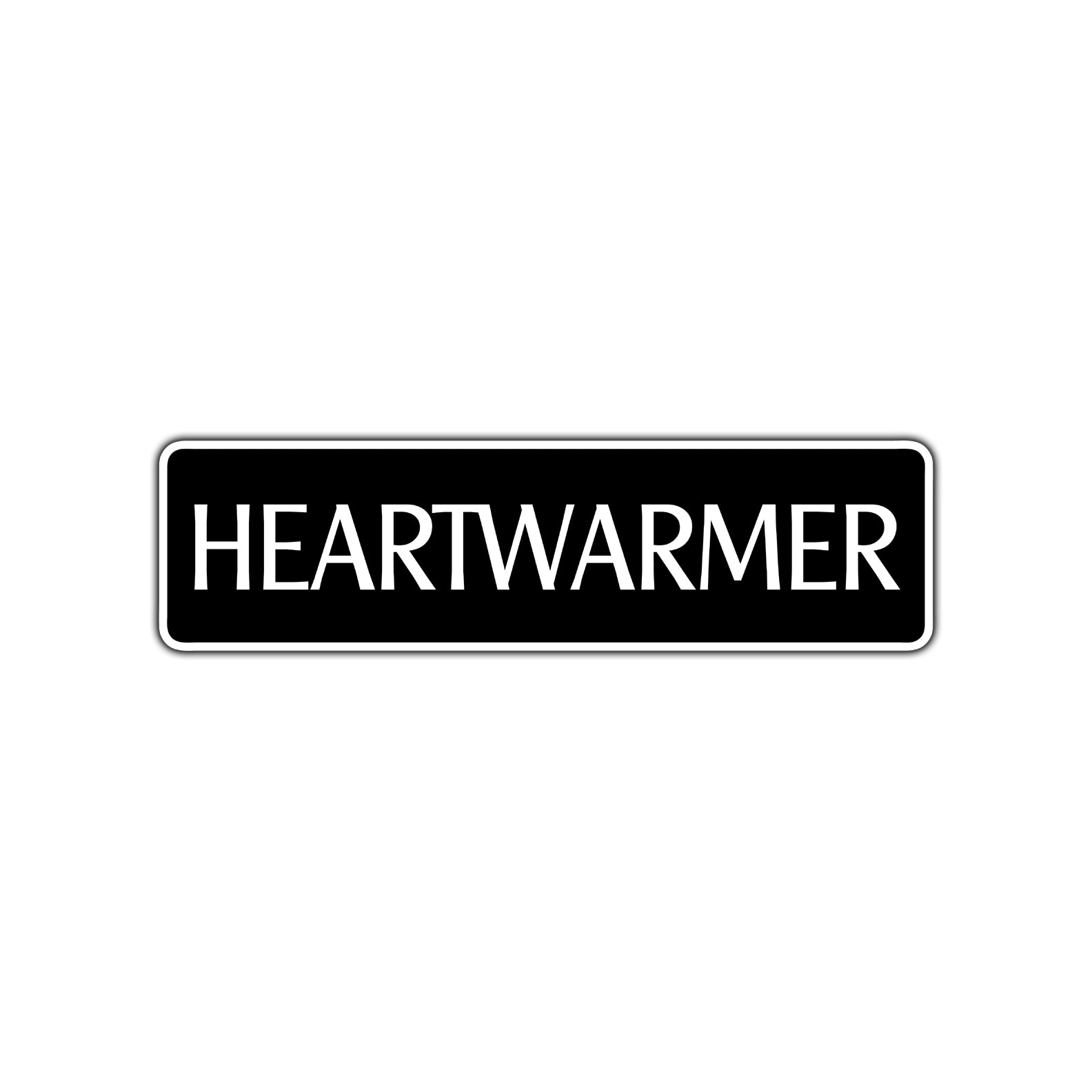 Heart Warmer Valentine’s Day Aluminum Metal Plate Decor Novelty Street Sign Wall Gift