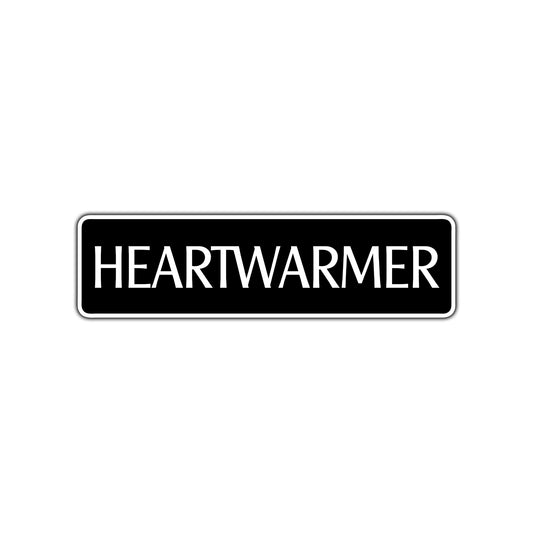 Heart Warmer Valentine’s Day Aluminum Metal Plate Decor Novelty Street Sign Wall Gift