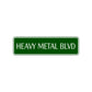 Heavy Metal Boulevard Road Aluminum Metal Novelty Street Plate Sign Wall Gift Decor