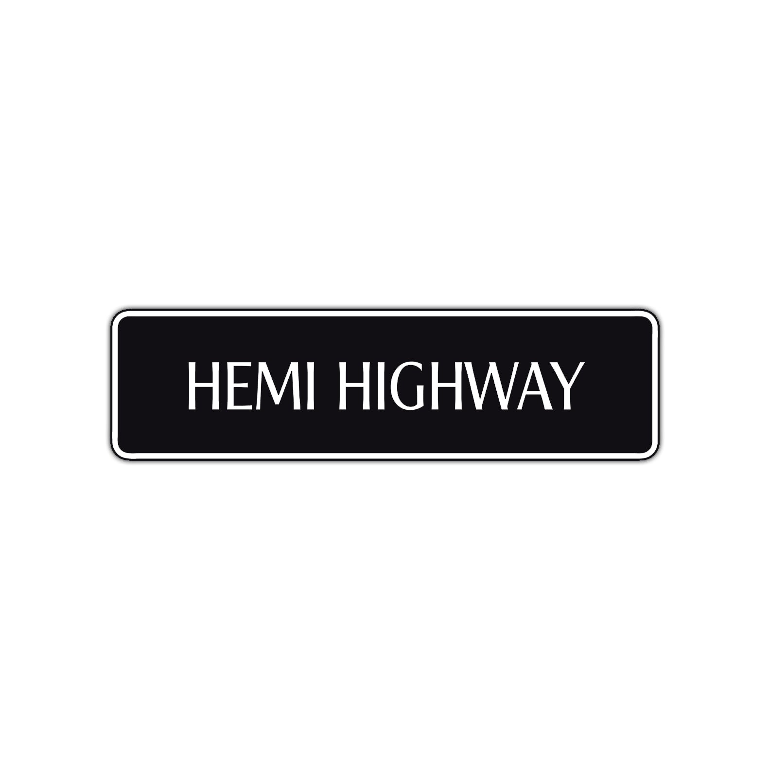 Hemi Highway Road Aluminum Metal Novelty Street Plate Sign Wall Gift Decor