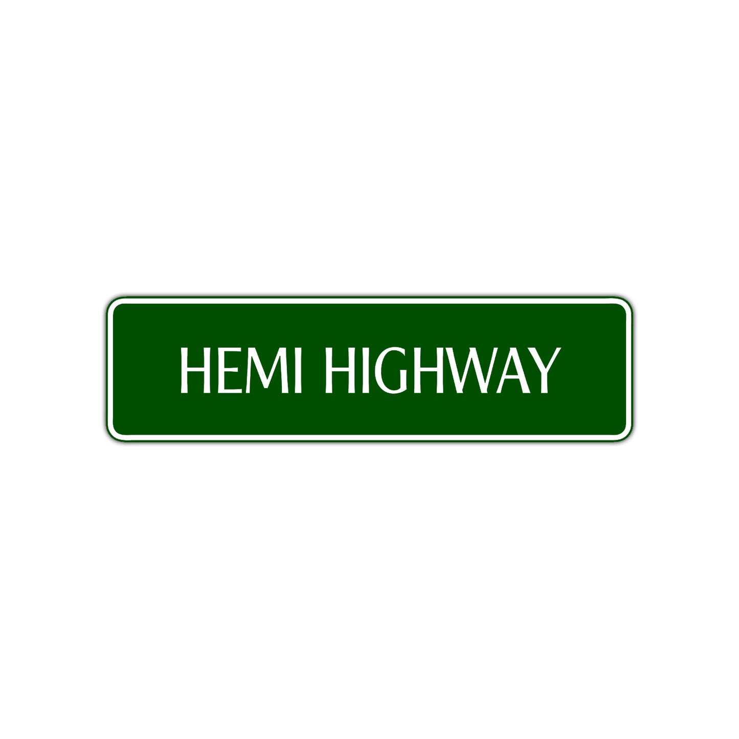 Hemi Highway Road Aluminum Metal Novelty Street Plate Sign Wall Gift Decor