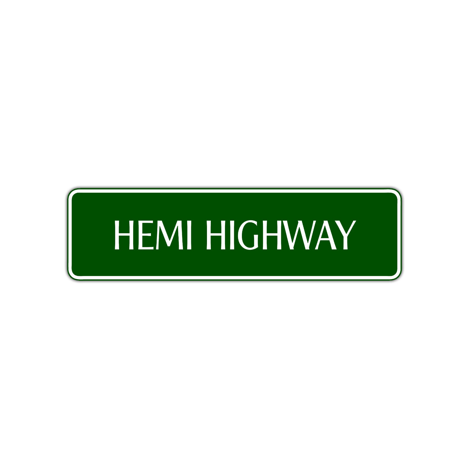 Hemi Highway Road Aluminum Metal Novelty Street Plate Sign Wall Gift Decor
