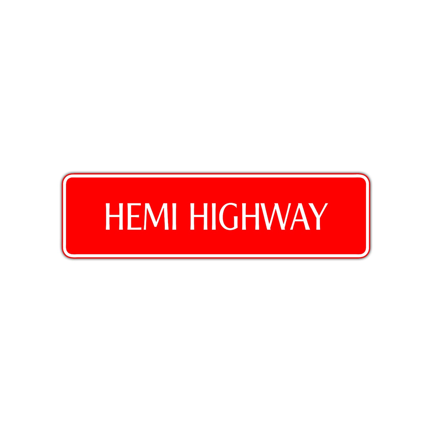 Hemi Highway Road Aluminum Metal Novelty Street Plate Sign Wall Gift Decor