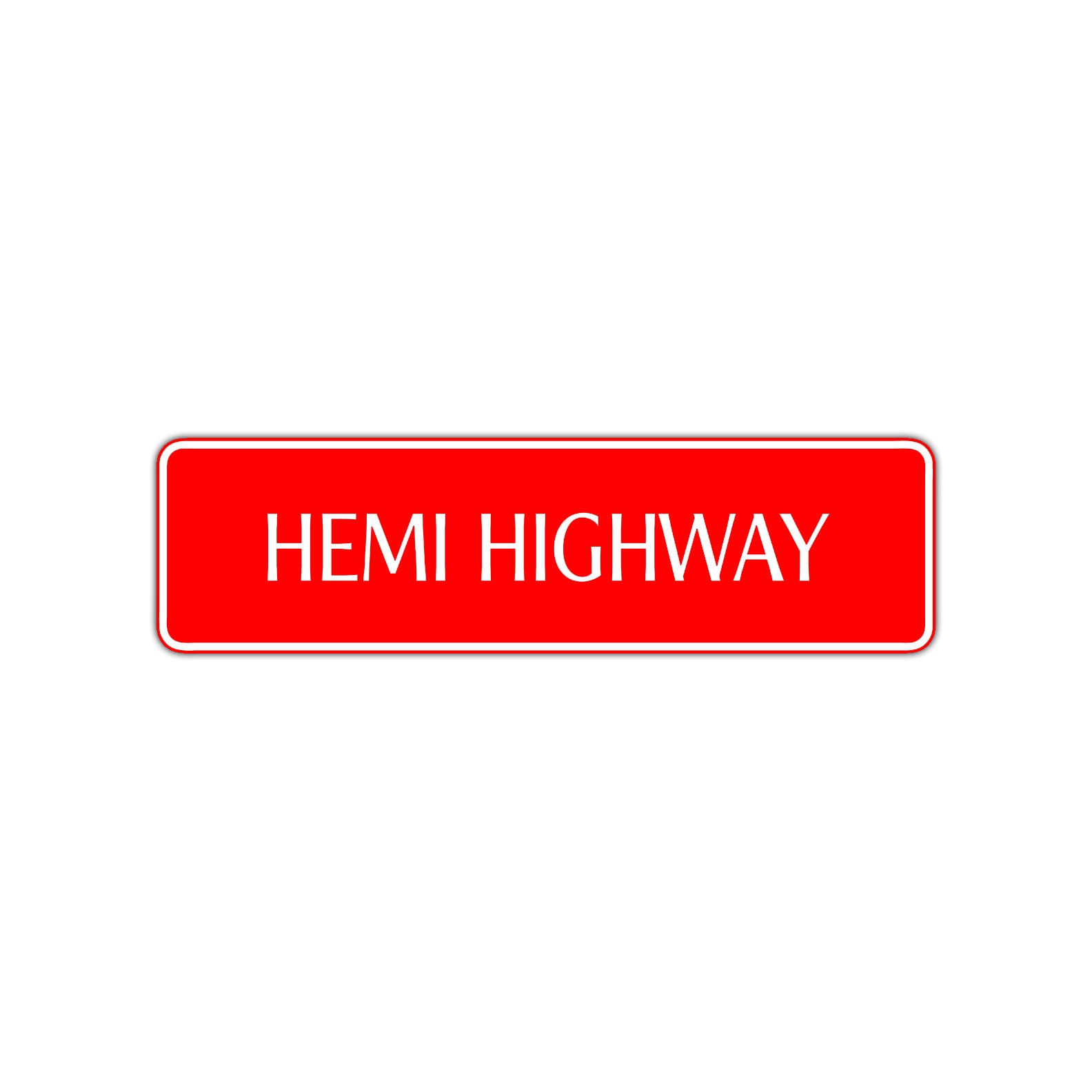 Hemi Highway Road Aluminum Metal Novelty Street Plate Sign Wall Gift Decor