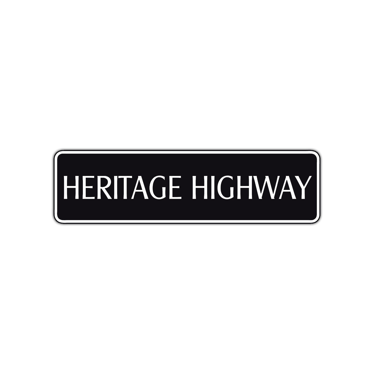 Heritage Highway Harley Road Aluminum Metal Novelty Street Plate Sign Wall Gift Decor
