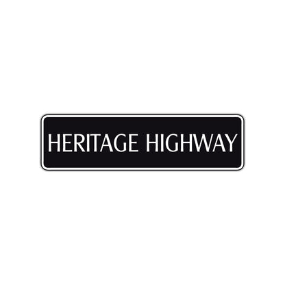 Heritage Highway Harley Road Aluminum Metal Novelty Street Plate Sign Wall Gift Decor