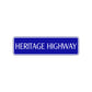 Heritage Highway Harley Road Aluminum Metal Novelty Street Plate Sign Wall Gift Decor