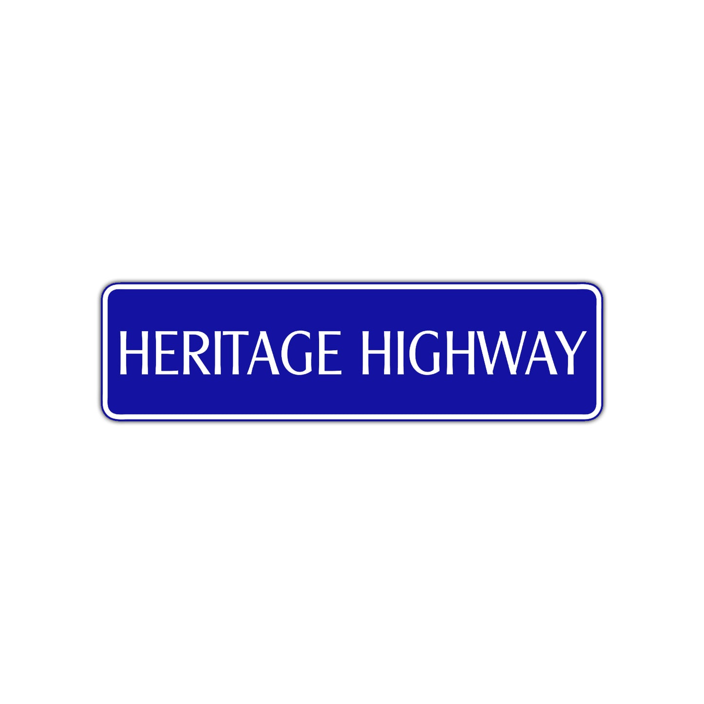 Heritage Highway Harley Road Aluminum Metal Novelty Street Plate Sign Wall Gift Decor