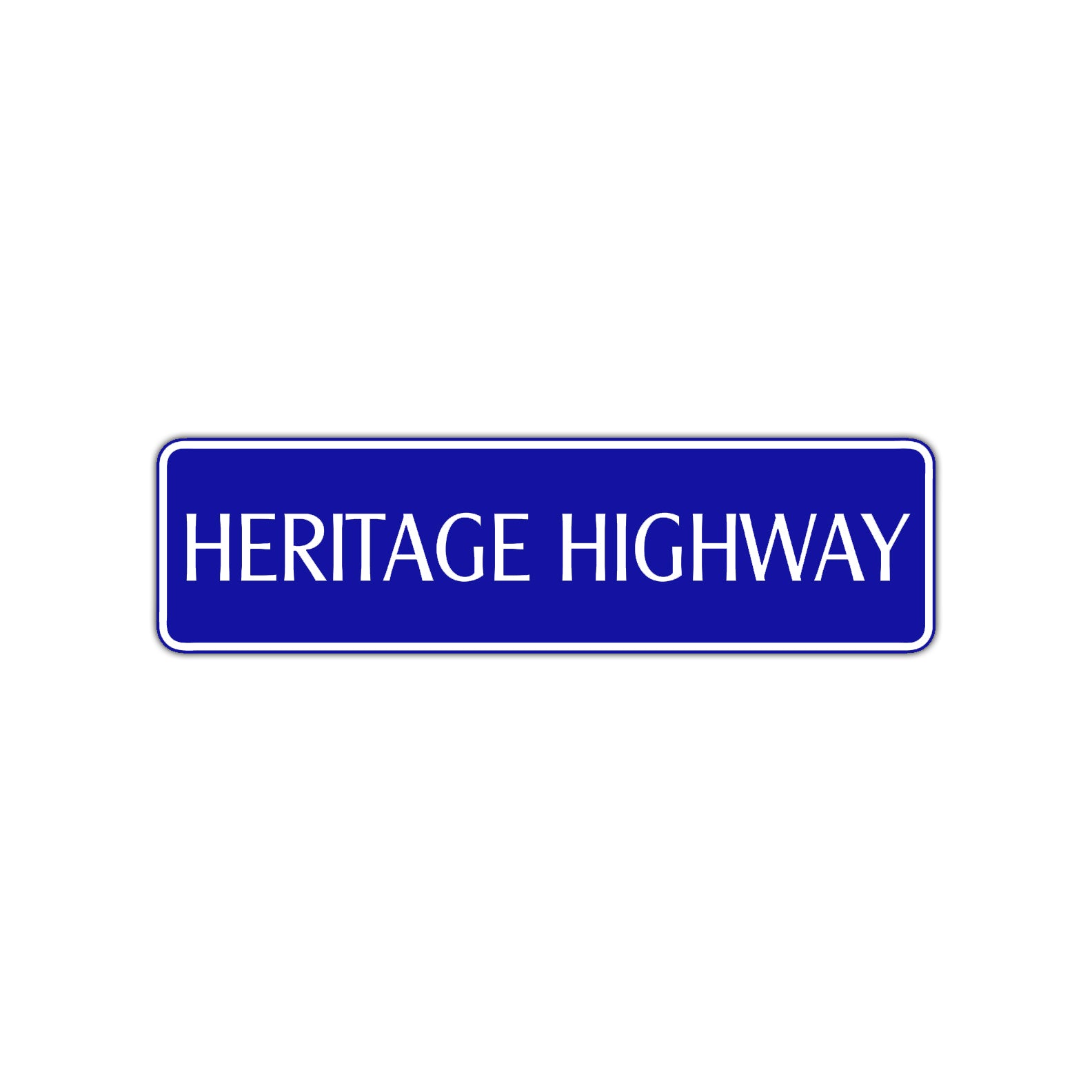 Heritage Highway Harley Road Aluminum Metal Novelty Street Plate Sign Wall Gift Decor
