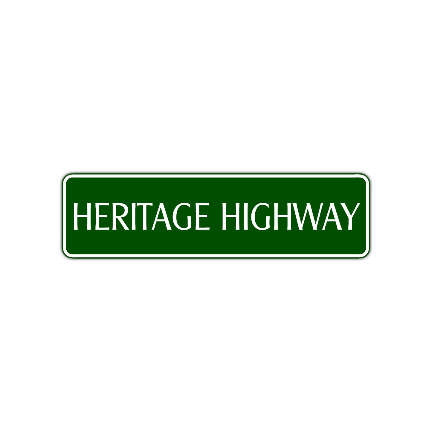 Heritage Highway Harley Road Aluminum Metal Novelty Street Plate Sign Wall Gift Decor