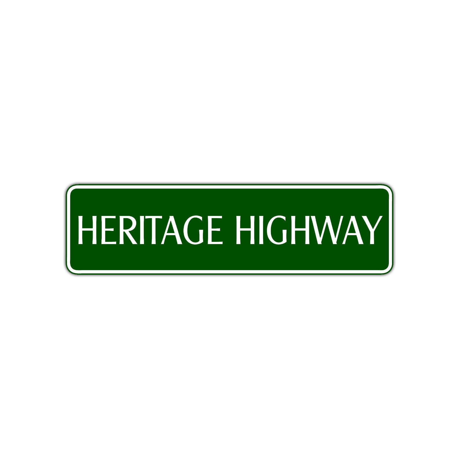 Heritage Highway Harley Road Aluminum Metal Novelty Street Plate Sign Wall Gift Decor