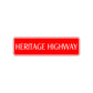 Heritage Highway Harley Road Aluminum Metal Novelty Street Plate Sign Wall Gift Decor