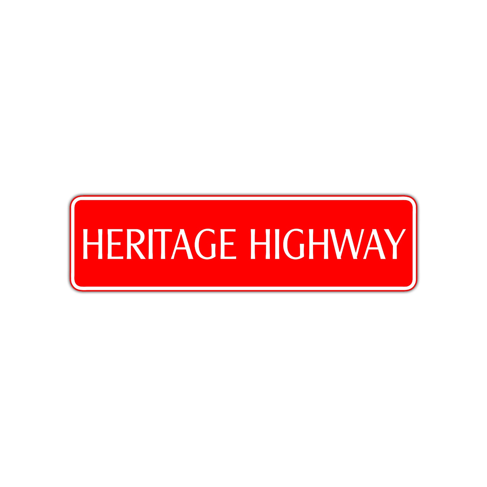 Heritage Highway Harley Road Aluminum Metal Novelty Street Plate Sign Wall Gift Decor