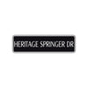 Heritage Springer Dr Harley Road Aluminum Metal Novelty Street Plate Sign Wall Gift Decor