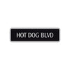 Hot Dog Boulevard Road Aluminum Metal Novelty Street Plate Sign Wall Gift Decor