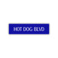 Hot Dog Boulevard Road Aluminum Metal Novelty Street Plate Sign Wall Gift Decor