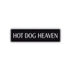 Hot Dog Heaven Road Aluminum Metal Novelty Street Plate Sign Wall Gift Decor