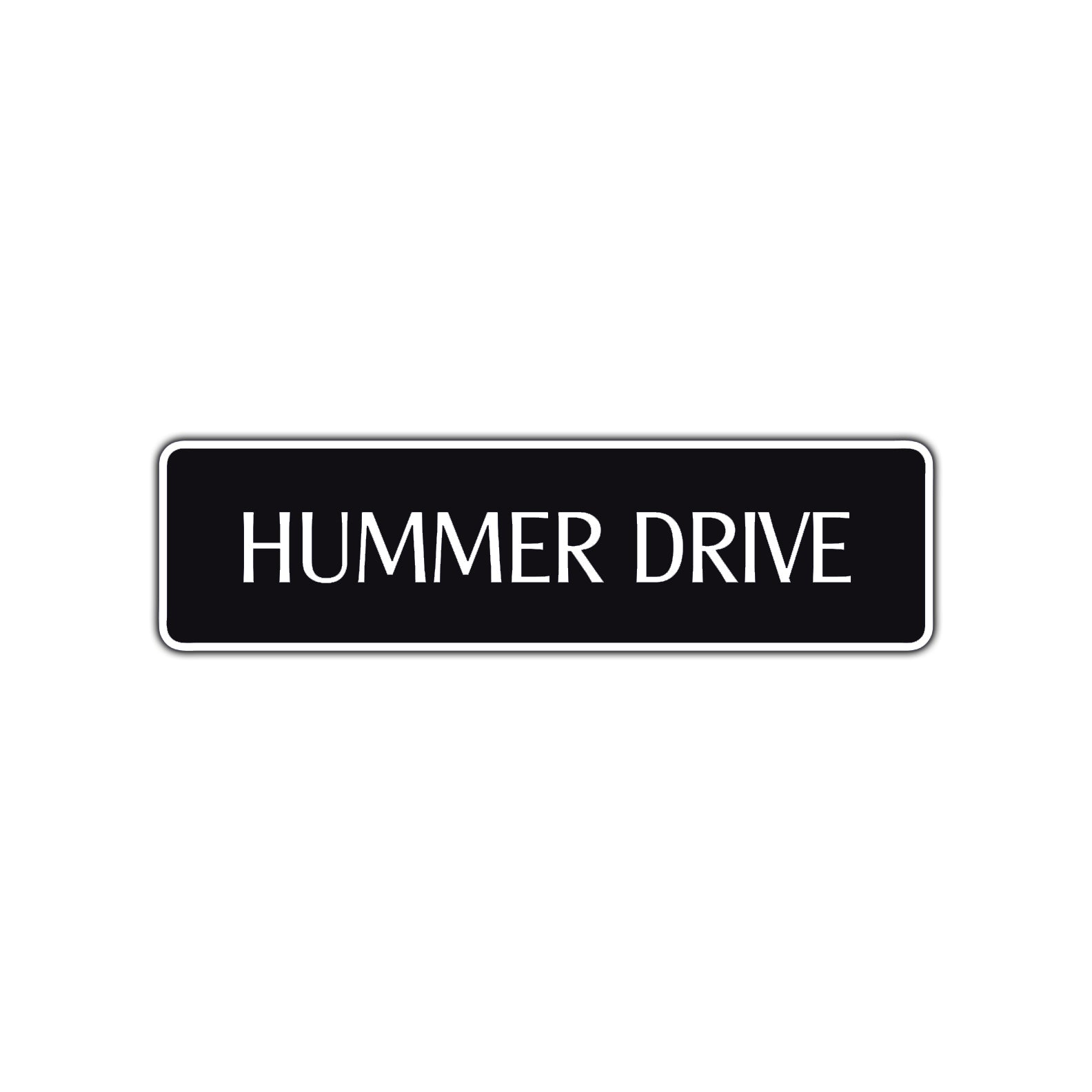 Hummer Drive Road Aluminum Metal Novelty Street Plate Sign Wall Gift Decor