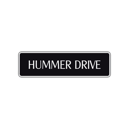 Hummer Drive Road Aluminum Metal Novelty Street Plate Sign Wall Gift Decor
