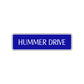 Hummer Drive Road Aluminum Metal Novelty Street Plate Sign Wall Gift Decor