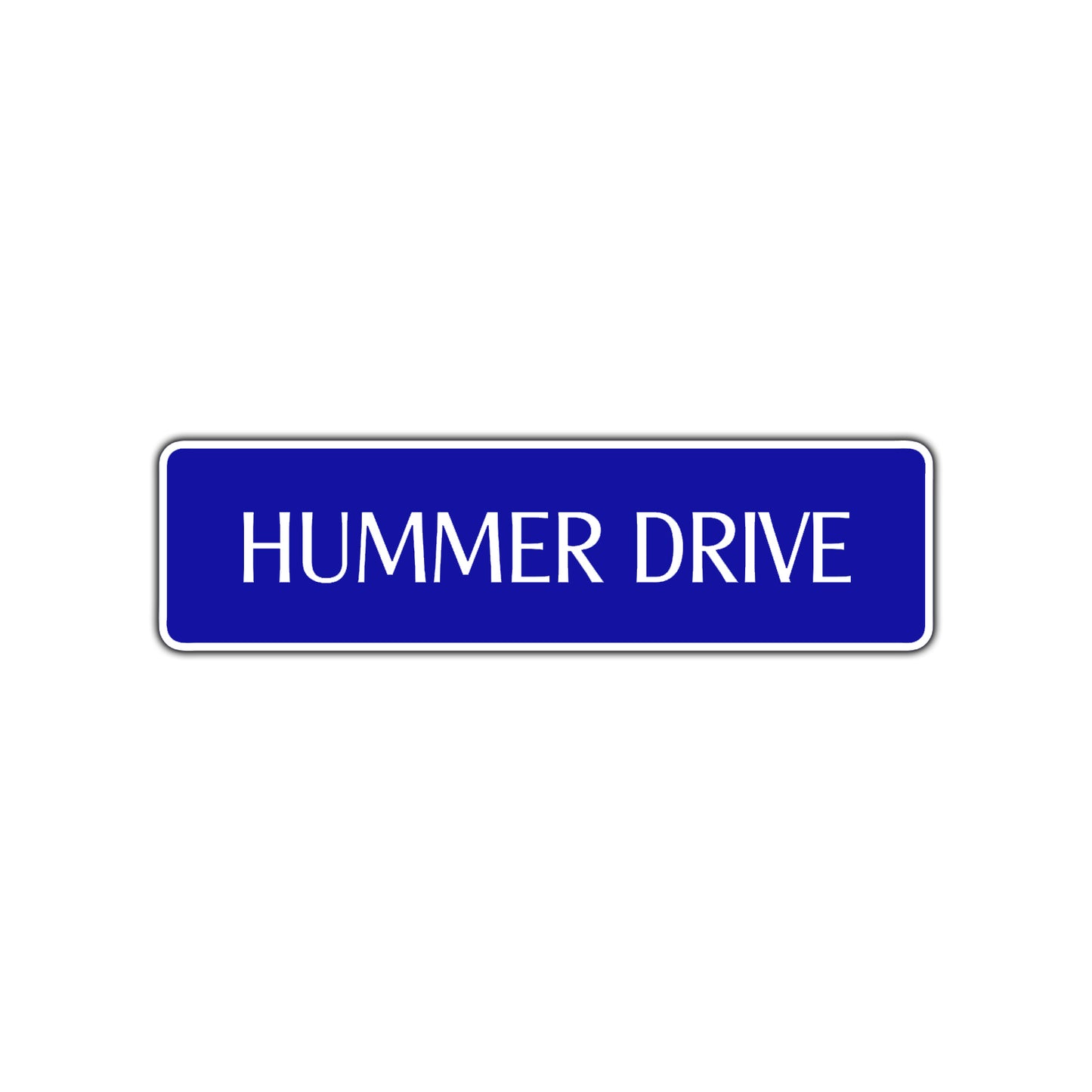 Hummer Drive Road Aluminum Metal Novelty Street Plate Sign Wall Gift Decor