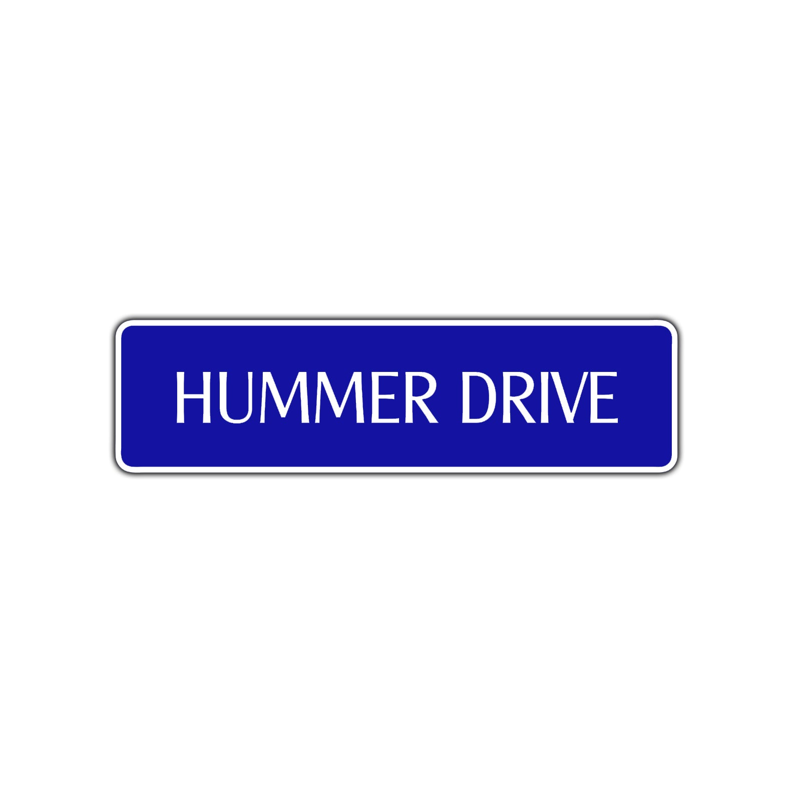 Hummer Drive Road Aluminum Metal Novelty Street Plate Sign Wall Gift Decor