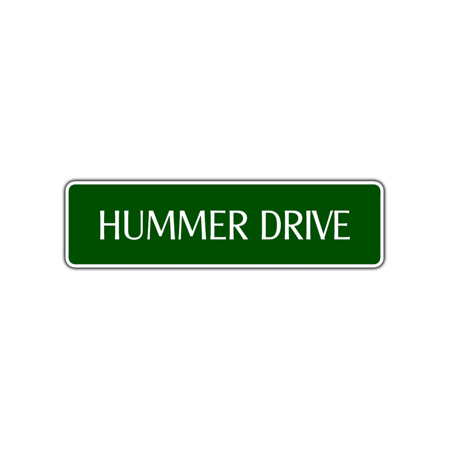Hummer Drive Road Aluminum Metal Novelty Street Plate Sign Wall Gift Decor