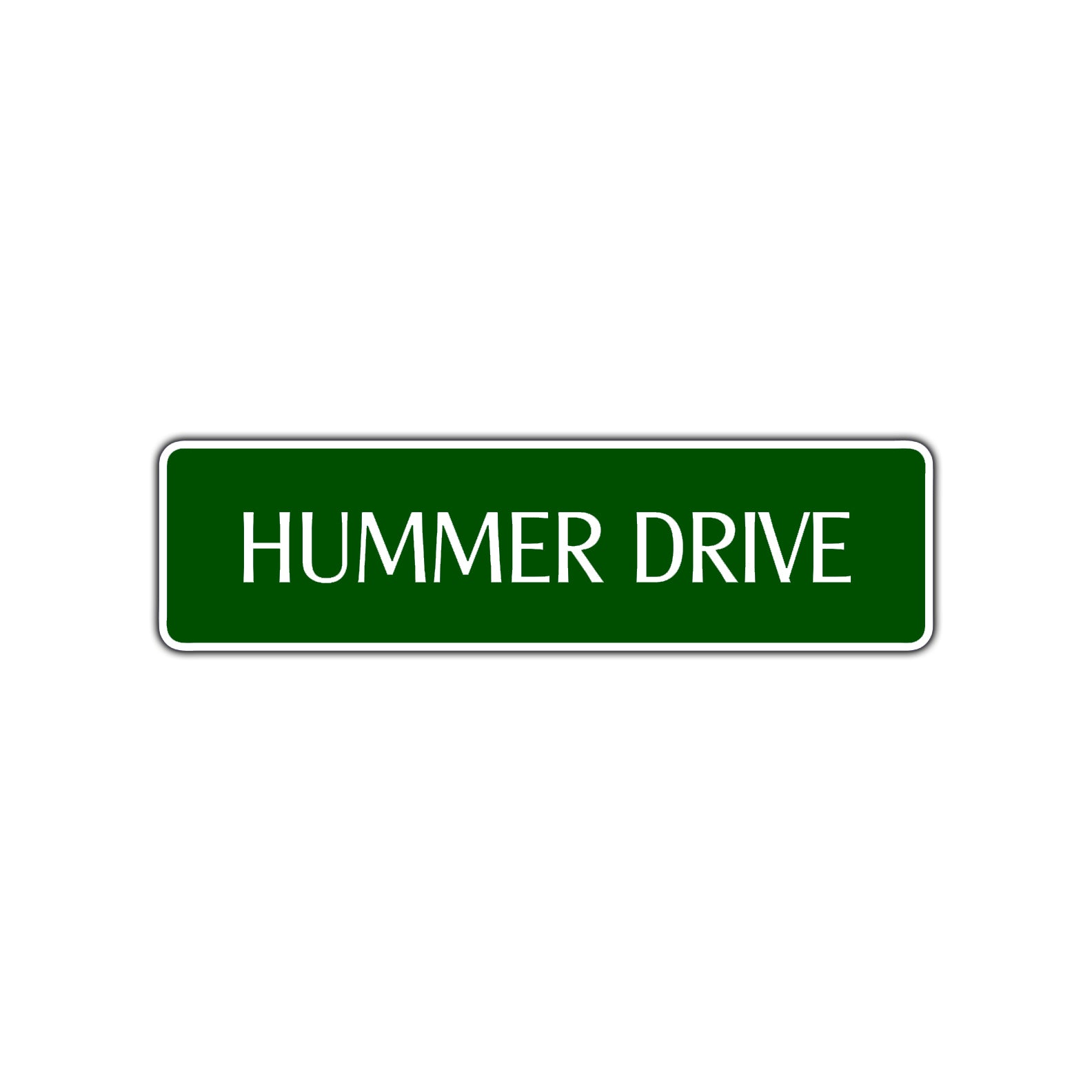 Hummer Drive Road Aluminum Metal Novelty Street Plate Sign Wall Gift Decor