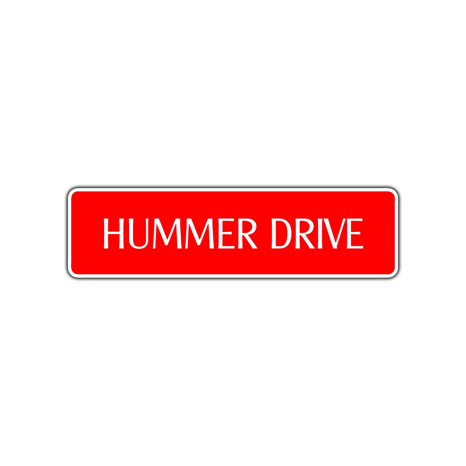 Hummer Drive Road Aluminum Metal Novelty Street Plate Sign Wall Gift Decor