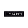 I Love Lacrosse Washington US Road Aluminum Metal Novelty Street Plate Sign Wall Gift Decor
