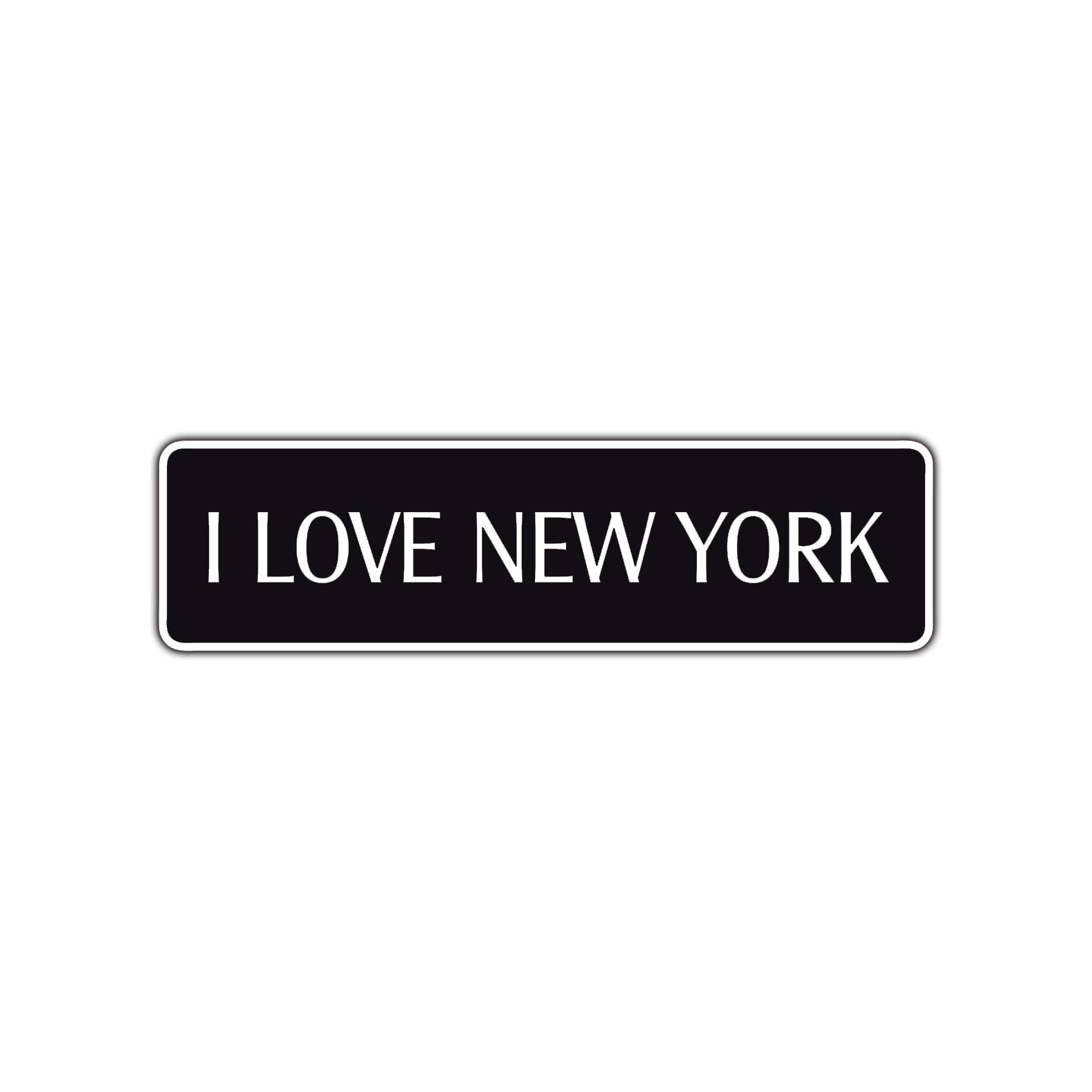 I Love New York US NY City Road Aluminum Metal Novelty Street Plate Sign Wall Gift Decor