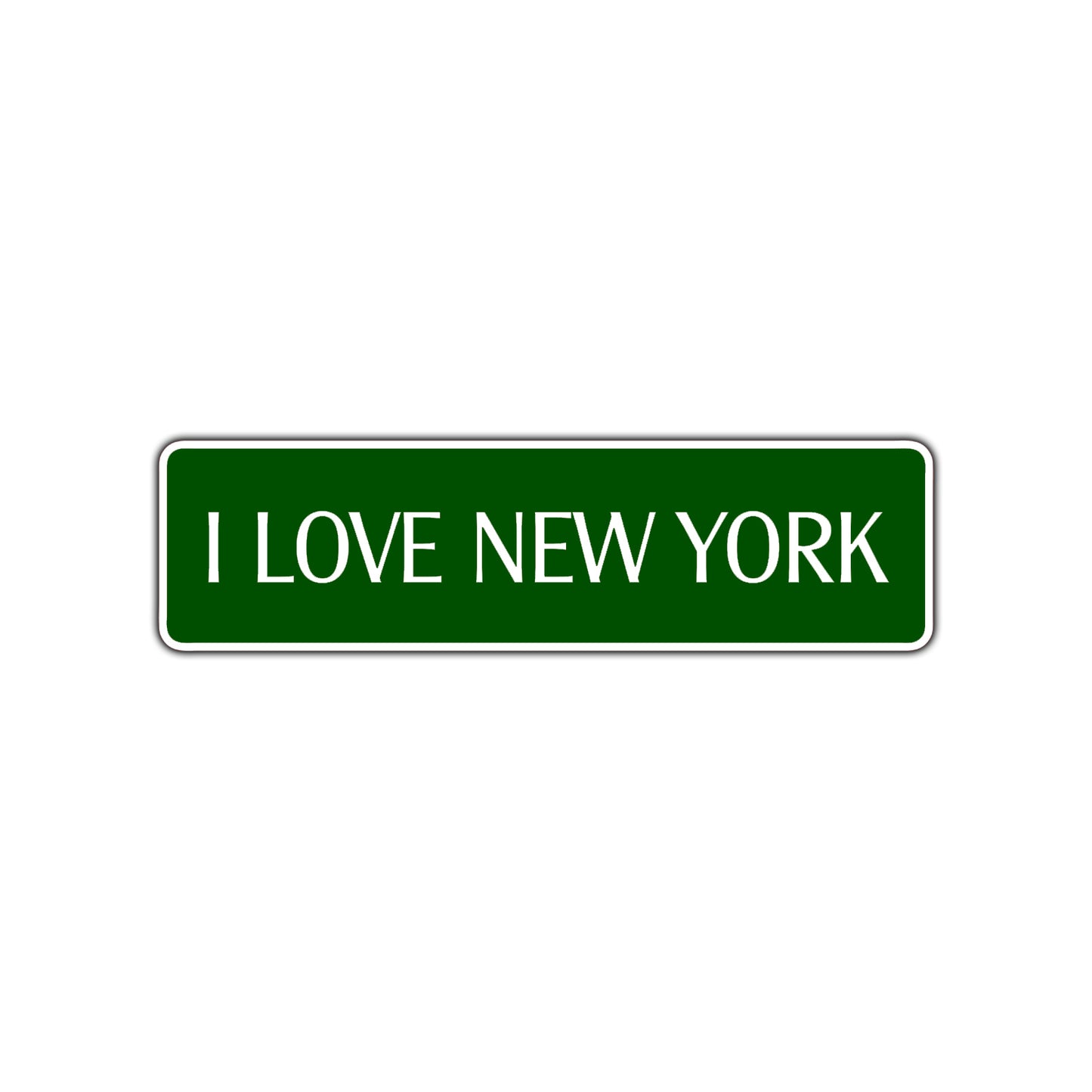 I Love New York US NY City Road Aluminum Metal Novelty Street Plate Sign Wall Gift Decor