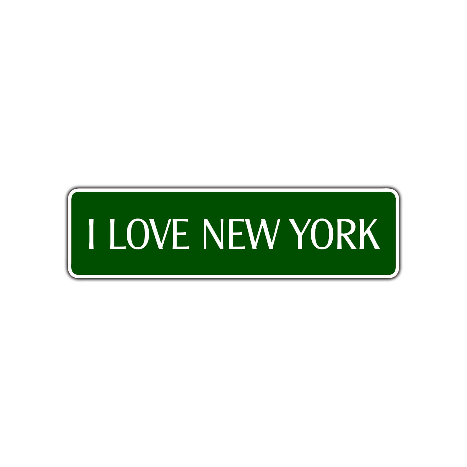 I Love New York US NY City Road Aluminum Metal Novelty Street Plate Sign Wall Gift Decor