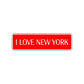 I Love New York US NY City Road Aluminum Metal Novelty Street Plate Sign Wall Gift Decor