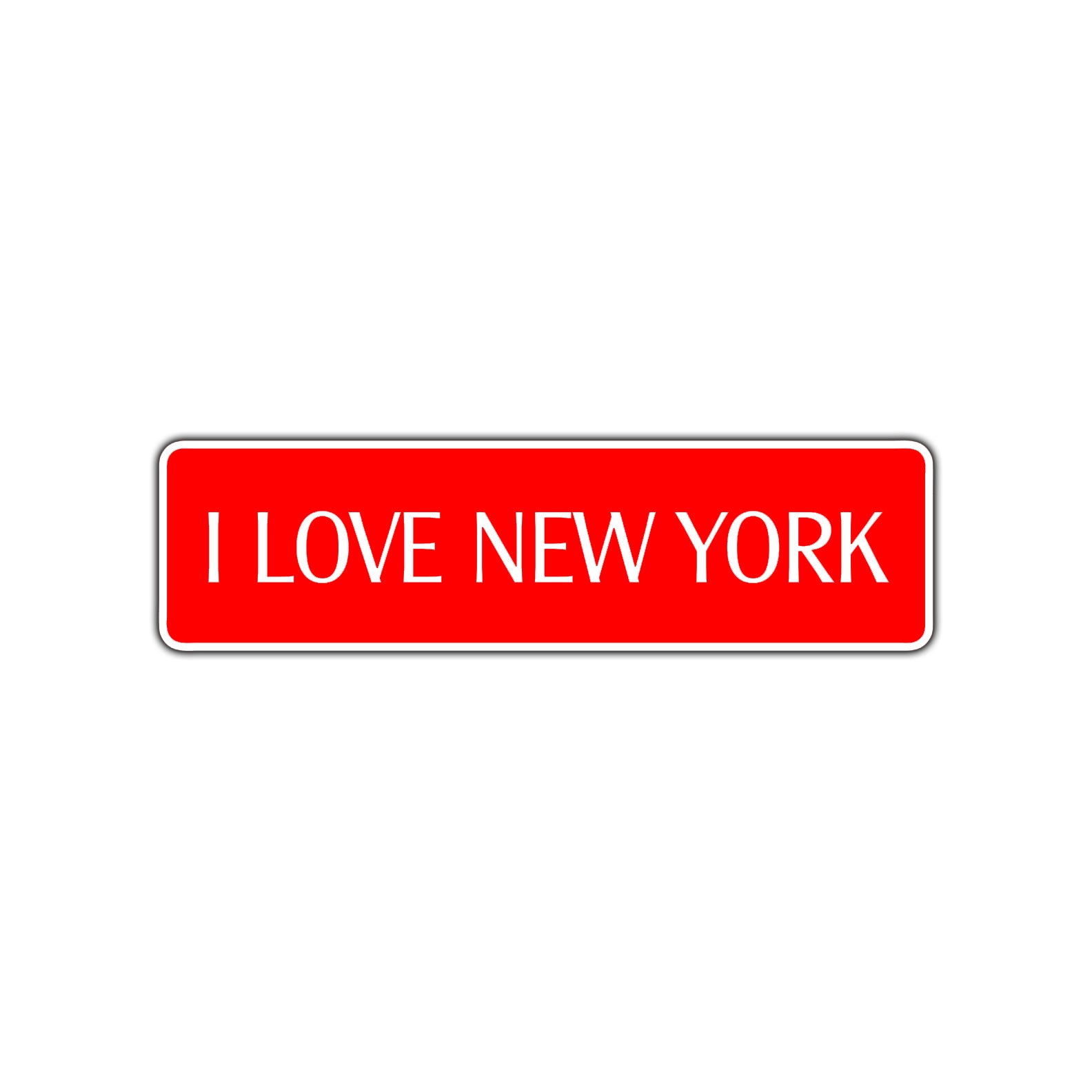I Love New York US NY City Road Aluminum Metal Novelty Street Plate Sign Wall Gift Decor