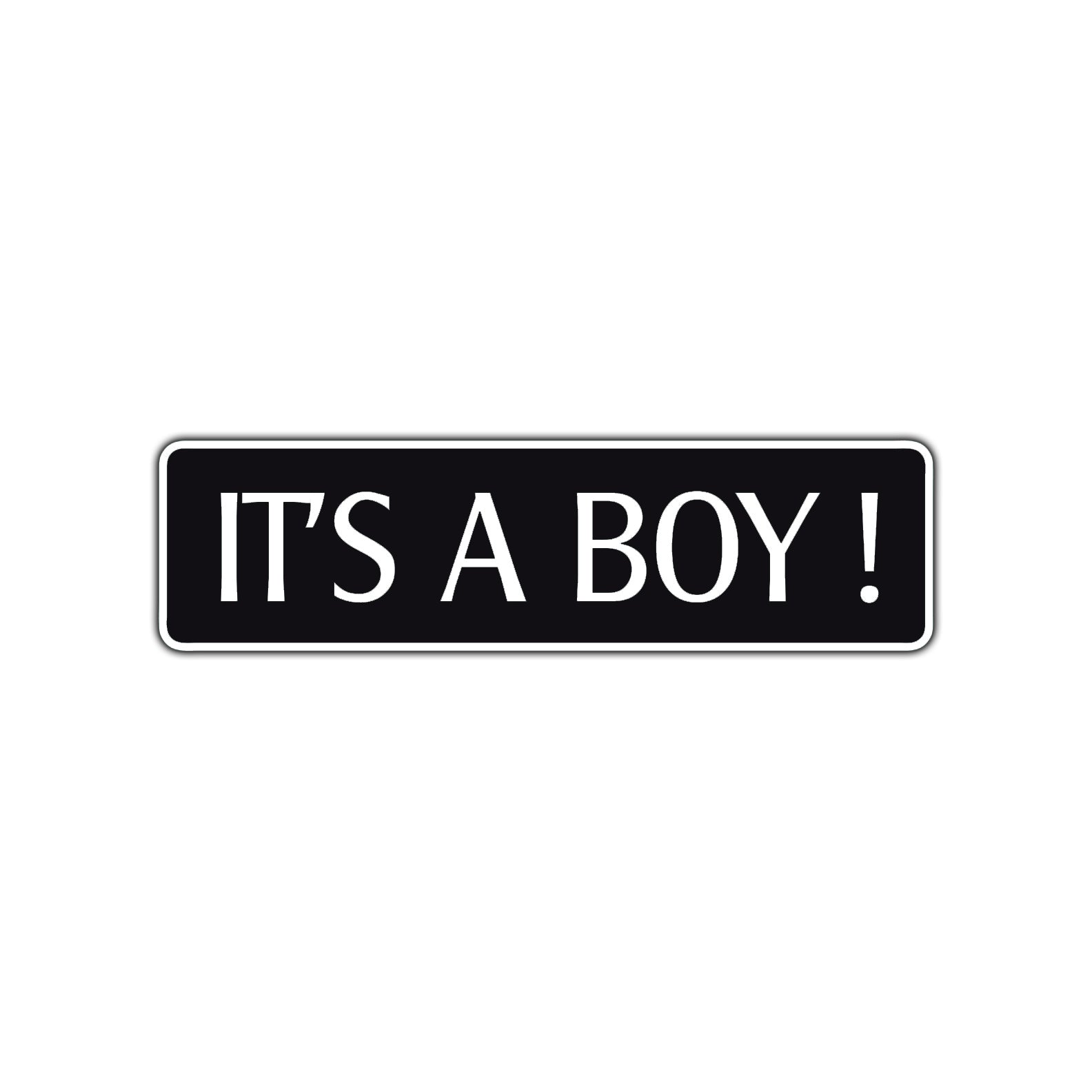It's A Boy Road Aluminum Metal Novelty Street Plate Sign Wall Gift Decor