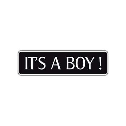 It's A Boy Road Aluminum Metal Novelty Street Plate Sign Wall Gift Decor