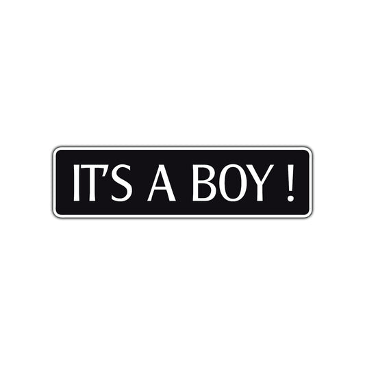 It's A Boy Road Aluminum Metal Novelty Street Plate Sign Wall Gift Decor