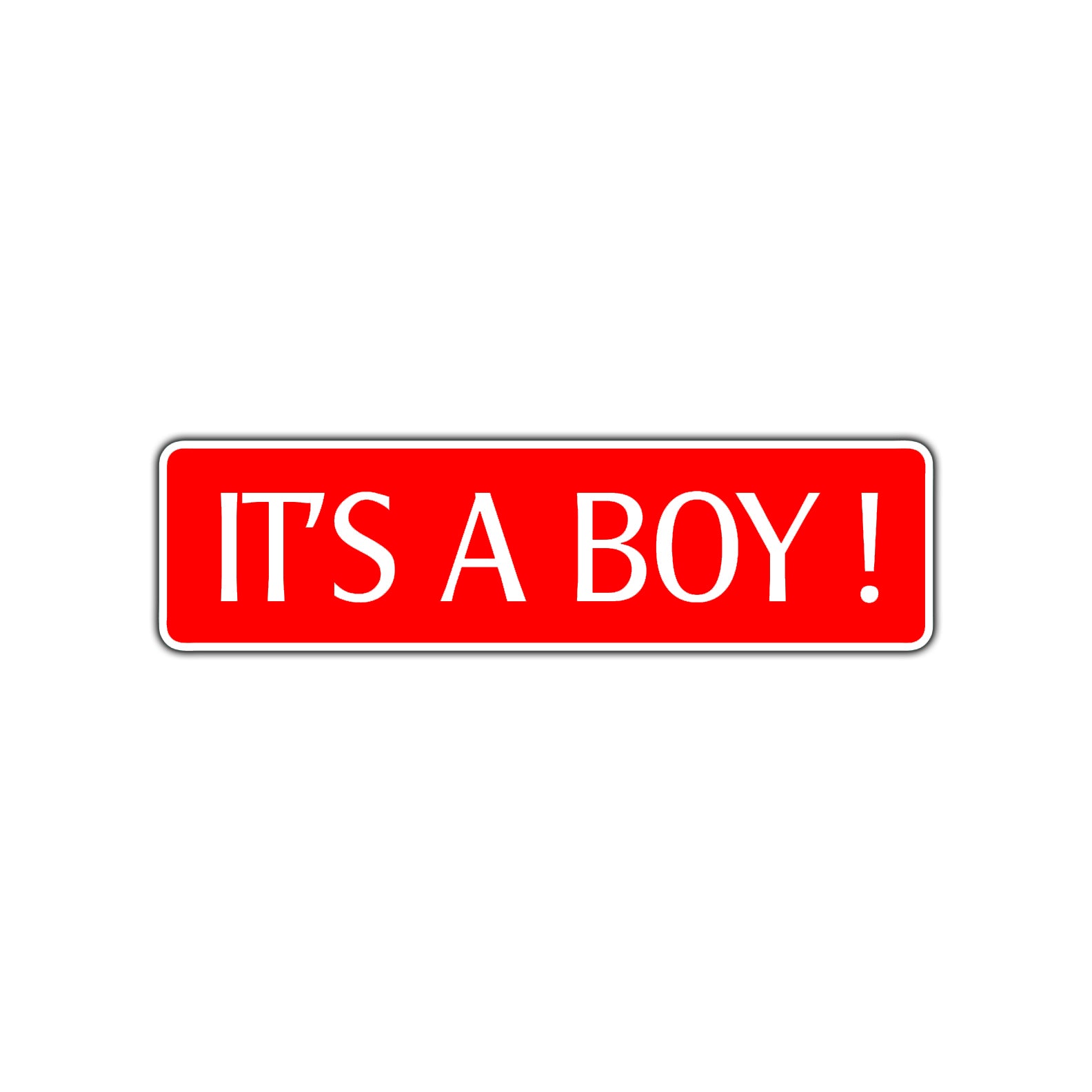 It's A Boy Road Aluminum Metal Novelty Street Plate Sign Wall Gift Decor