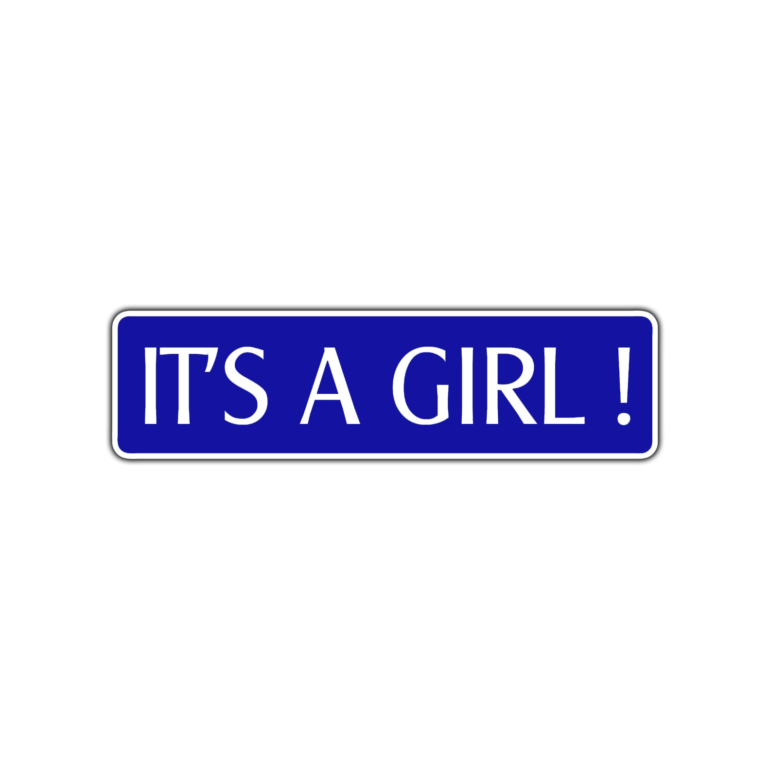 It's A Girl Road Aluminum Metal Novelty Street Plate Sign Wall Gift Decor