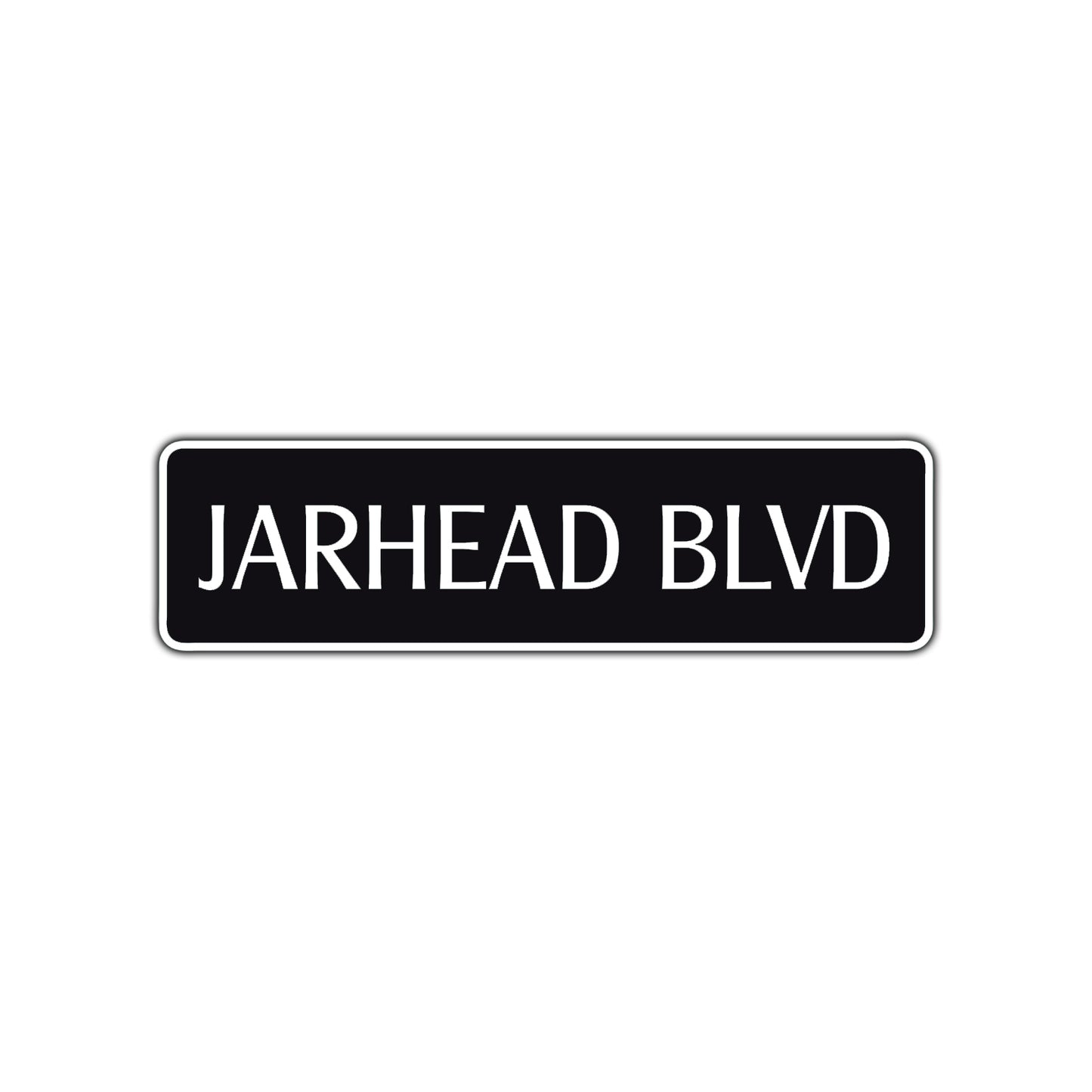 Jarhead Boulevard Road Aluminum Metal Novelty Street Plate Sign Wall Gift Decor