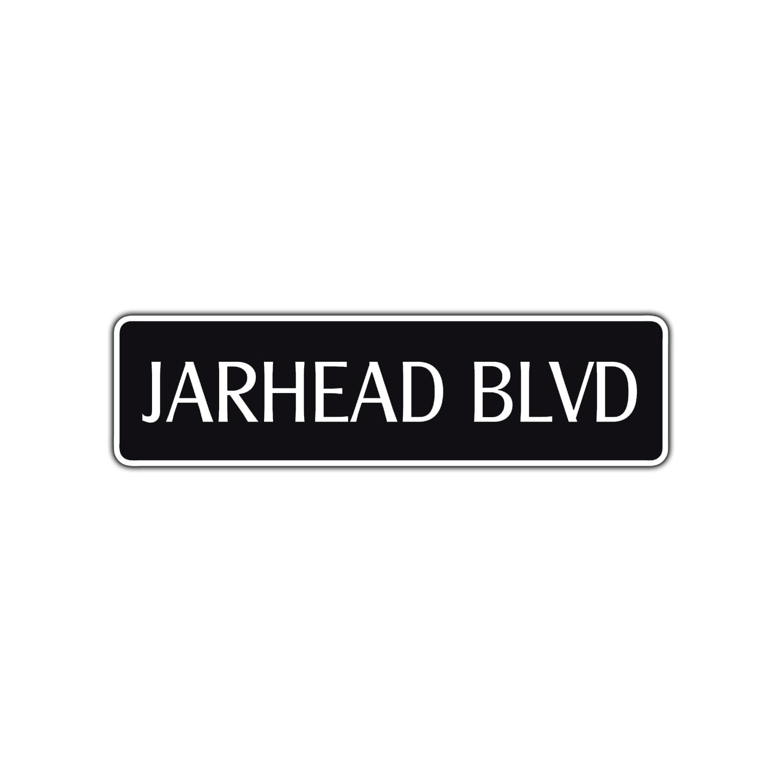 Jarhead Boulevard Road Aluminum Metal Novelty Street Plate Sign Wall Gift Decor